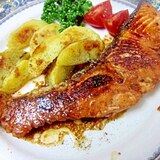 塩麹のチカラ☆　「鮭のバター醤油ソテー」
